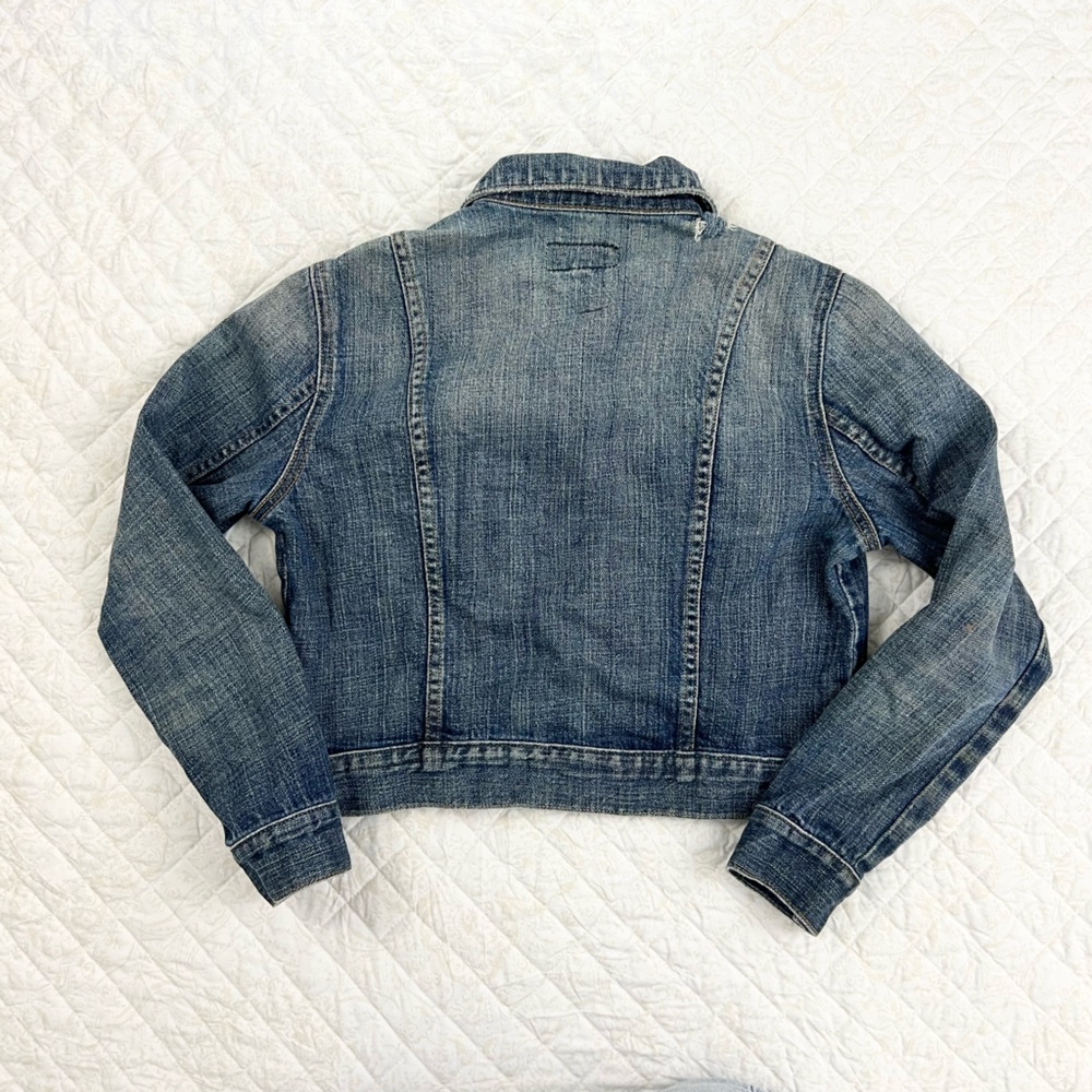 Current/Elliott Snap Button Denim Jacket Medium W… - image 8